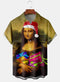 Men's Christmas Funny Graphic Short Sleeve Hawaiian Shirt